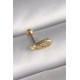 316L Çelik Gold Renk Zirkon Taşlı Kanat Tragus Piercing