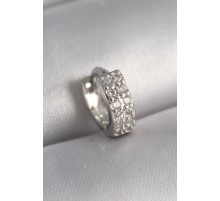 316L Çelik Gümüş Renk Zirkon Taşlı Tragus Piercing