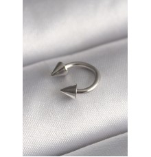 316L Çelik Gümüş Renk Halka Çivi Model Kadın Piercing