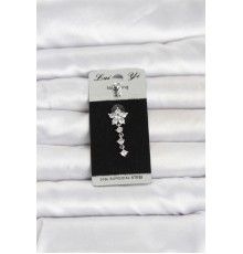 316L Cerrahi Çelik Sallantılı Çiçek Model Göbek Piercing