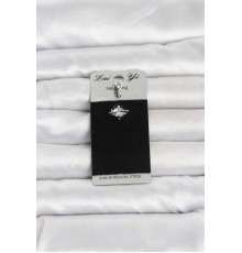 316L Cerrahi Çelik Zirkon Taşlı Göbek Piercing
