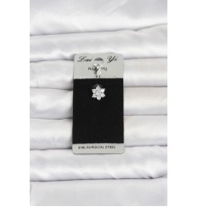 316L Cerrahi Çelik Çiçek Model Göbek Piercing