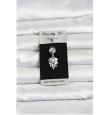 316L Cerrahi Çelik Sallantılı Başak Model Göbek Piercing