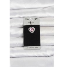 316L Cerrahi Çelik Pembe Kalp Model Göbek Piercing