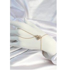 316L Çelik Zincirli Gold Renk Kalp Figürlü Şahmeran