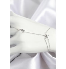 Pirinç Zirkon Taşlı Deniz Atı Ve Yıldız Model Gümüş Renk Şahmeran