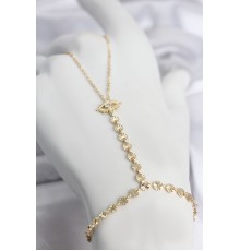 Gold Renk Pirinç Zirkon Taşlı Göz Model Şahmeran