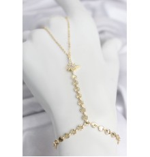 Gold Renk Pirinç Kutup Yıldızı Zirkon Taşlı Şahmeran
