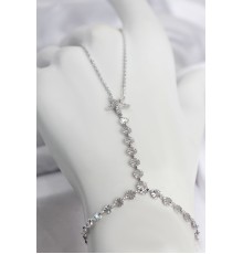 Gümüş Renk Pirinç Zirkon Taşlı Deniz Yıldızı Model Şahmeran