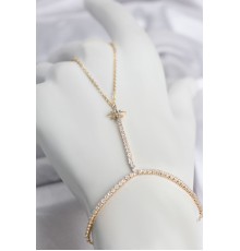 Pirinç Gold Renk Zirkon Taşlı Kutup Yıldızı Şahmeran