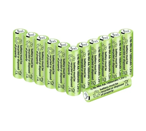1800 mAh 1.2V AA Ni-Mh Şarj Edilebilir Pil 12 Adet