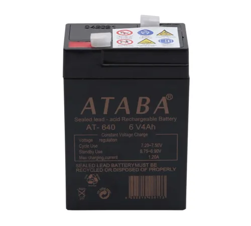 Ataba AT-640 6V 4Ah Işıldak Aküsü