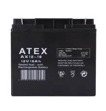 Atex AX12-18 12V 18Ah Akü