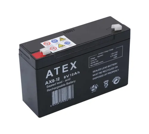 Atex AX6-12 6V 12Ah Akü