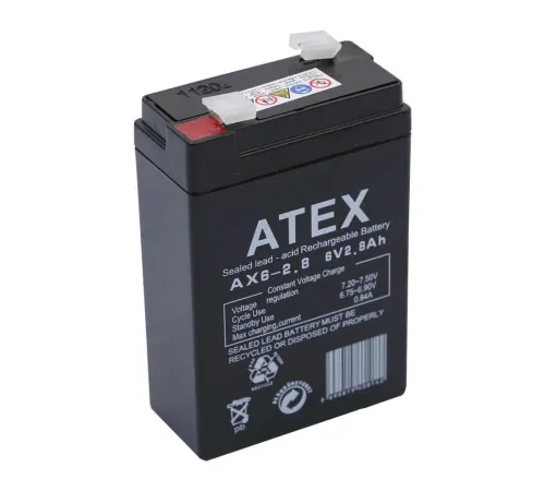 Atex AX6-2.8 6V 2.8Ah Akü