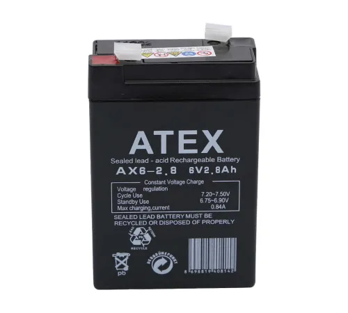 Atex AX6-2.8 6V 2.8Ah Akü