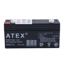 Atex AX6-3.4 6V 3.4Ah Yatay Akü