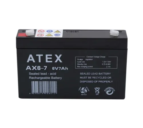Atex AX6-7 6V 7Ah Akü