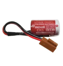 Maxell ER17/33 3.6V 2/3A Size Lithium Pil - Kahverengi Soket