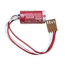 Maxell ER17/33 3.6V 2/3A 4 PIN Size Lithium Pil - Kahverengi Soket