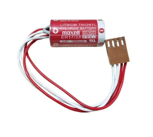 Maxell ER17/33 3.6V 2/3A 4 PIN Size Lithium Pil - Kahverengi Soket
