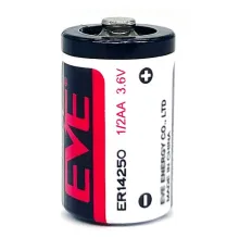 EVE ER14250 1/2AA Size 3.6V 1200 mAh Şarjsız Li-SOCl2 Lithium Pil