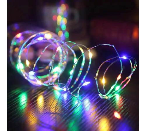 Greyder GD966 Şerit Pilli Aydınlatma 3 metre 30 Adet RGB Peri Led