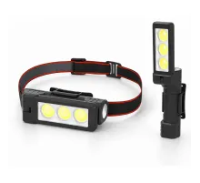 Gold Silver GS-225 3 LED USB Şarjlı Çok Fonksiyonlu Kafa Feneri