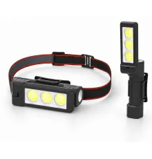 Gold Silver GS-225 3 LED USB Şarjlı Çok Fonksiyonlu Kafa Feneri