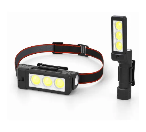 Gold Silver GS-225 3 LED USB Şarjlı Çok Fonksiyonlu Kafa Feneri