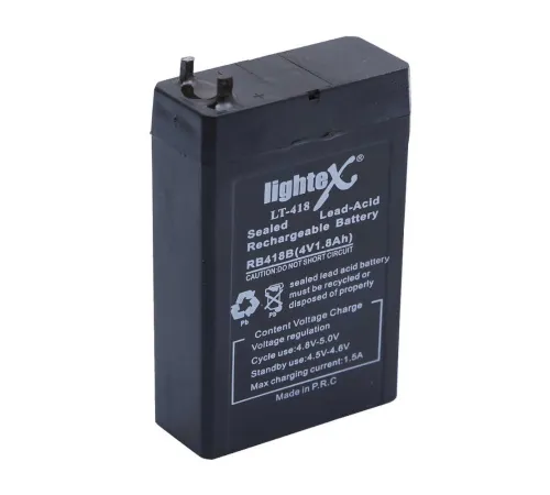 Lightex LT-418 4V 1.8Ah Işıldak Fener Aküsü
