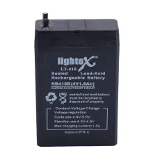 Lightex LT-418 4V 1.8Ah Işıldak Fener Aküsü