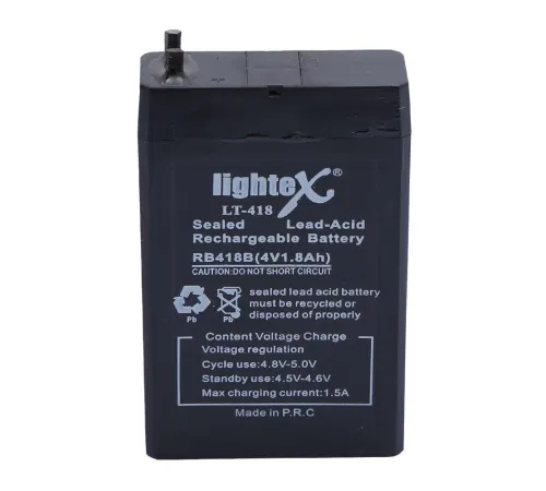 Lightex LT-418 4V 1.8Ah Işıldak Fener Aküsü