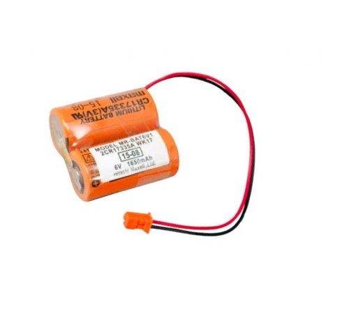Mitsubishi MR-BAT6V1SET 6V Liyum Pil Turuncu Soketli Kasalı