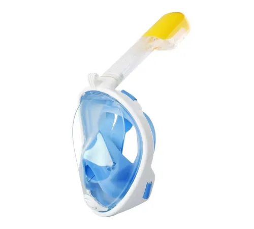 Easybreath Full Face Şnorkel Maske Su Altı Maskesi Anti-SisAksiyon Kamera Takılabilir Mavi S/M