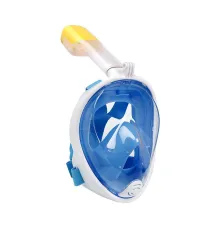 Easybreath Full Face Şnorkel Maske Su Altı Maskesi Anti-SisAksiyon Kamera Takılabilir Mavi S/M