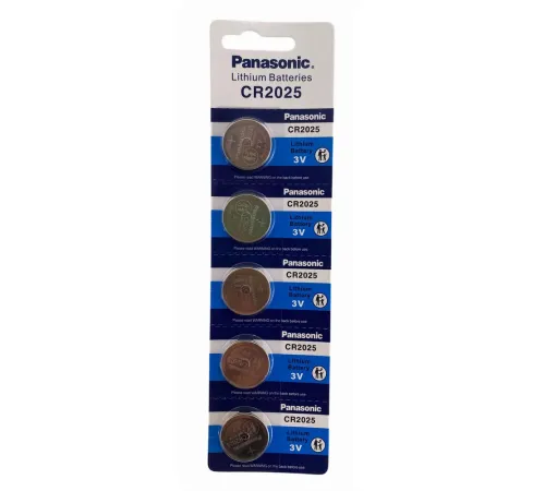Panasonic CR2025 3V Lityum Bios Baskül Terazi Pili 5’li Kartela 5 Adet