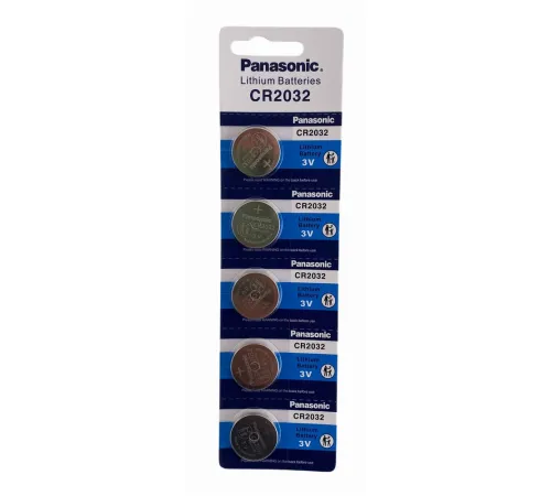 Panasonic CR2032 3V Lityum Bios Baskül Terazi Pili 5’li Kartela 5 Adet