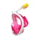 Easybreath Full Face Şnorkel Maske Su Altı Maskesi Anti-Sis Aksiyon Kamera Takılabilir Pembe S/M