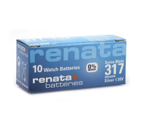 Renata 317 SR516SW 1.55V Alkalin Saat Pili 10 Adet