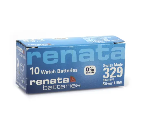 Renata 329 SR731SW 1.55V Alkalin Saat Pili 10 Adet