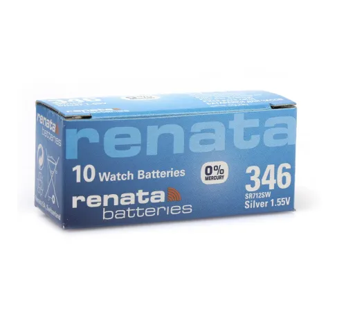 Renata 346 SR712SW 1.55V Alkalin Saat Pili 10 Adet