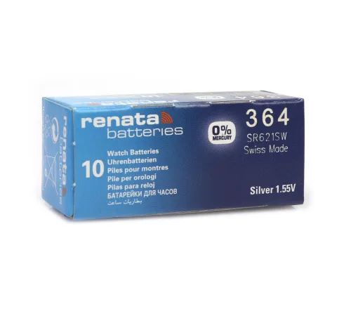 Renata 364 SR621SW 1.55V Alkalin Saat Pili 10 Adet