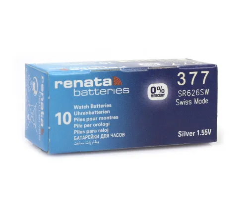 Renata 377 SR626SW 1.55V Alkalin Saat Pili 10 Adet