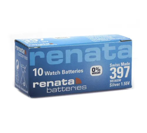 Renata 397 SR726SW 1.55V Alkalin Saat Pili 10 Adet
