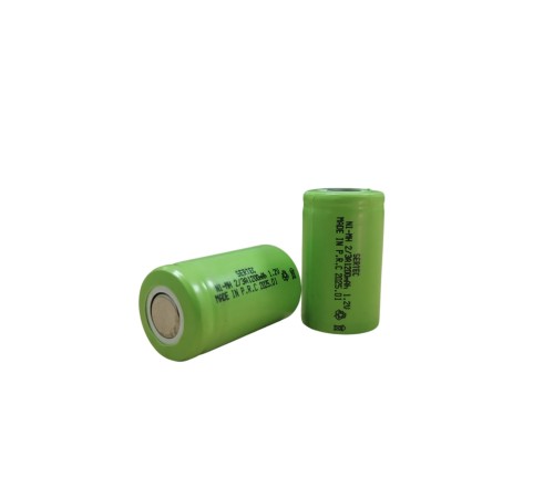 Sertec - 1.2V 1200 Mah - 2/3A - Ni-MH Şarjlı Pil - (Başsız / Flat Head)