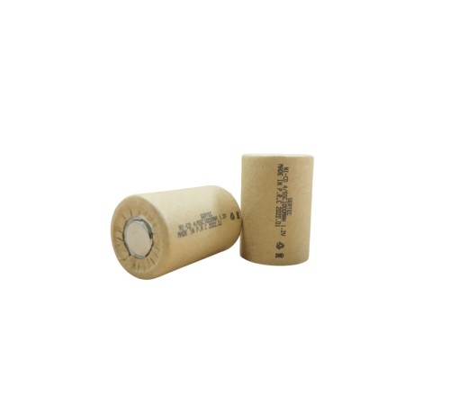 Sertec 1.2V Ni-Cd  4/5 SC 1000 Mah Kağıt Şarjlı Pil 3C (Başsız/Flat Head)
