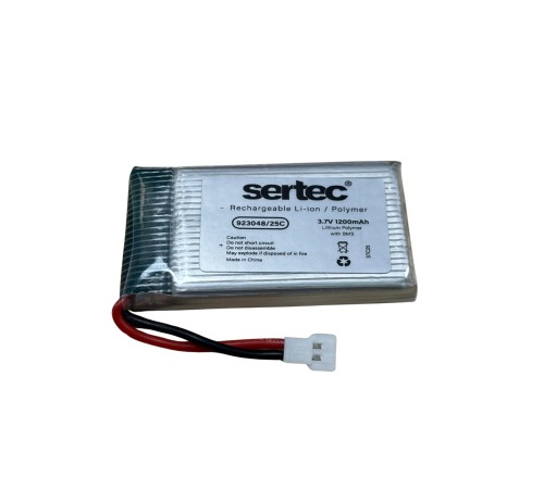 Sertec 923048 3.7V 1200mAh 25C BEYAZ SOKET Drone Bataryası