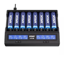 Xtar VC8 Sekizli Li-ion / NI-CD / NI-MH Pil Şarj Cihazı