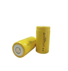 Sertec - 1.2V 3000 Mah - C Orta Boy - Ni-CD Şarjlı Pil - (Başsız / Flat Head)